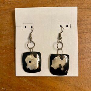 Black and White Earrings